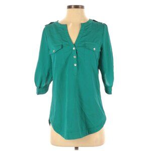🎉41 Hawthorne Blouse | Size Small | Teal Green